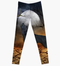 The lonely wolf Leggings