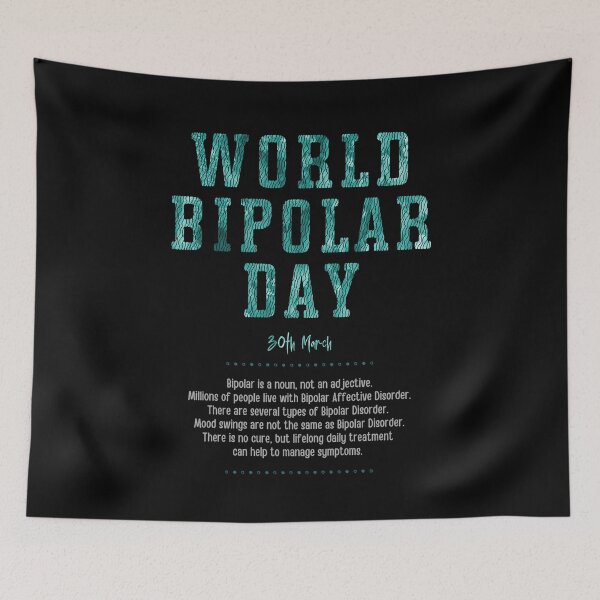 Item preview, World Bipolar Day 30th March 2022. Raising awareness and helping to fight the stigma.  designed and sold by Orianah.