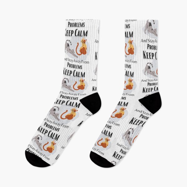 Item preview, Keep calm and stay away from problems cat | keep calm and stay away from problems designed and sold by Vicsdesignsart.