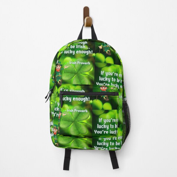Item preview, Irish Proverb - If you’re enough lucky to be Irish You’re lucky enough! designed and sold by IrishProverbs.