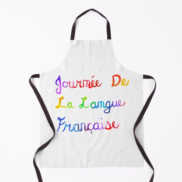 Item preview, Hand Lettered International French Language Day Manuscrite Journee De La Langue Francaise designed and sold by H3designs.