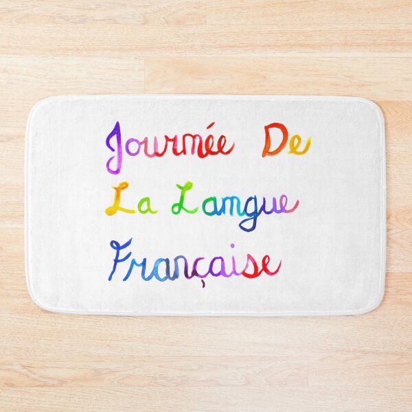 Item preview, Hand Lettered International French Language Day Manuscrite Journee De La Langue Francaise designed and sold by H3designs.