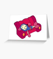 Blue Bomberman - Super Bomberman R Greeting Card