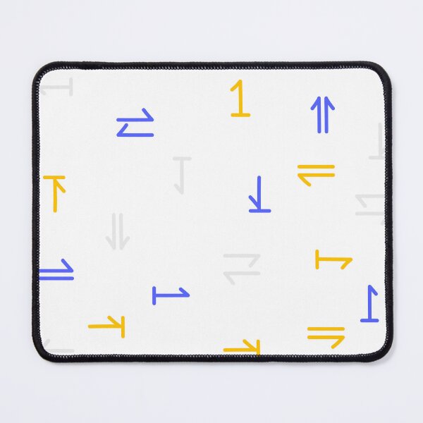 Item preview, Mouse cursor icon with patterns up down left right white red blue yellow tones designed and sold by WwsNttb.