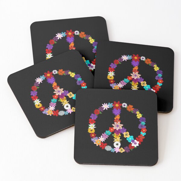 Item preview, Peace sign made of flowers designed and sold by clounewcomb.
