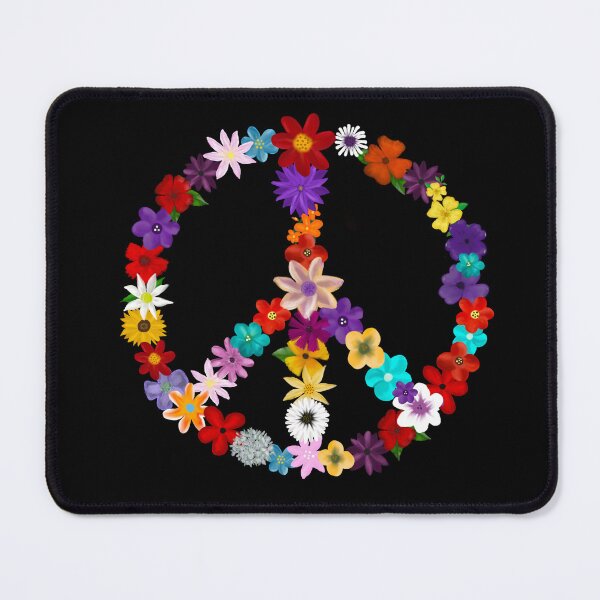 Item preview, Peace sign made of flowers designed and sold by clounewcomb.