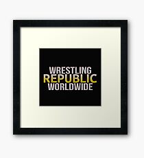WRESTLING REPUBLIC Framed Print