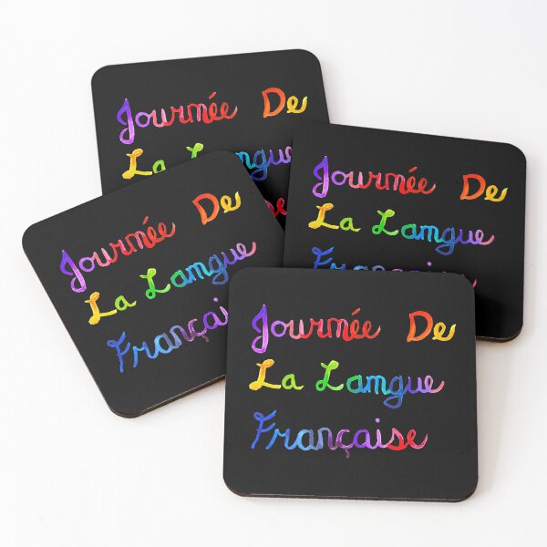 Item preview, Hand Lettered International French Language Day Manuscrite Journee De La Langue Francaise designed and sold by H3designs.