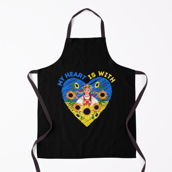 Item preview, My Heart Is With Ukraine Sunflower designed and sold by SweetThreads79.