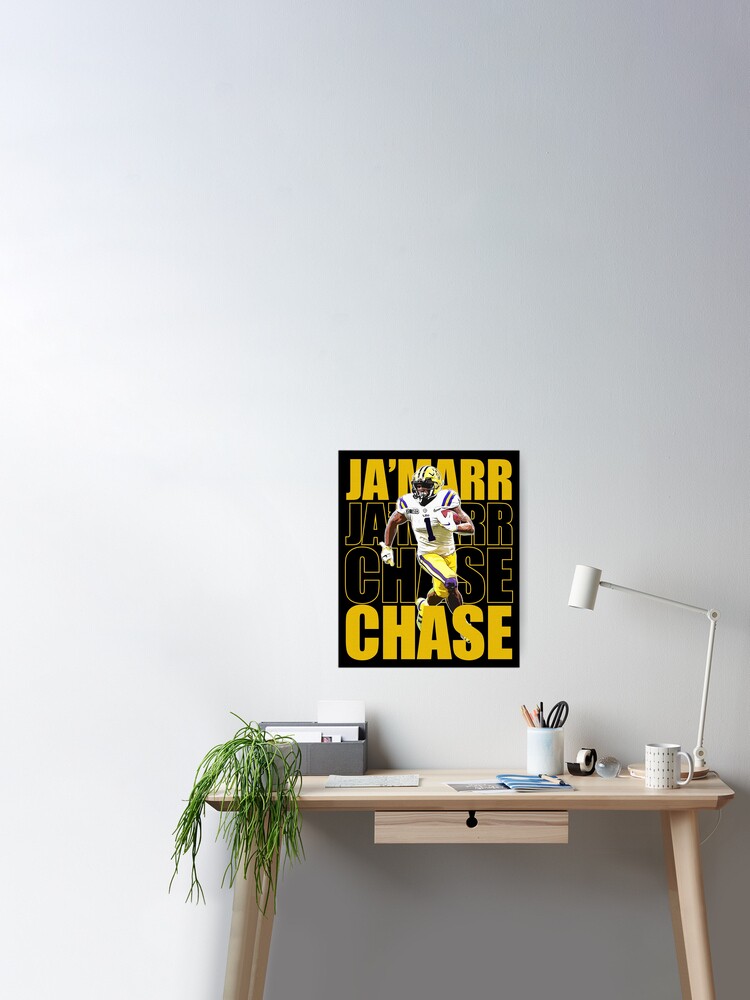 Ja';Marr Chase Football Poster American T-Shirt - Guineashirt Premium ™ LLC