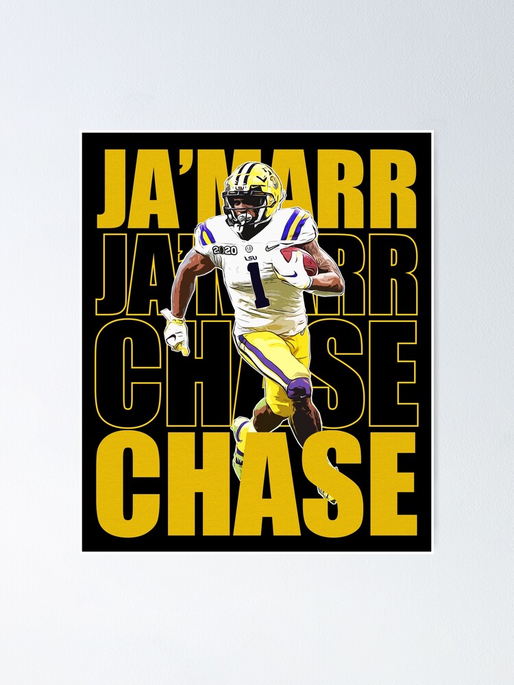 Ja';Marr Chase Football Poster American T-Shirt - Guineashirt