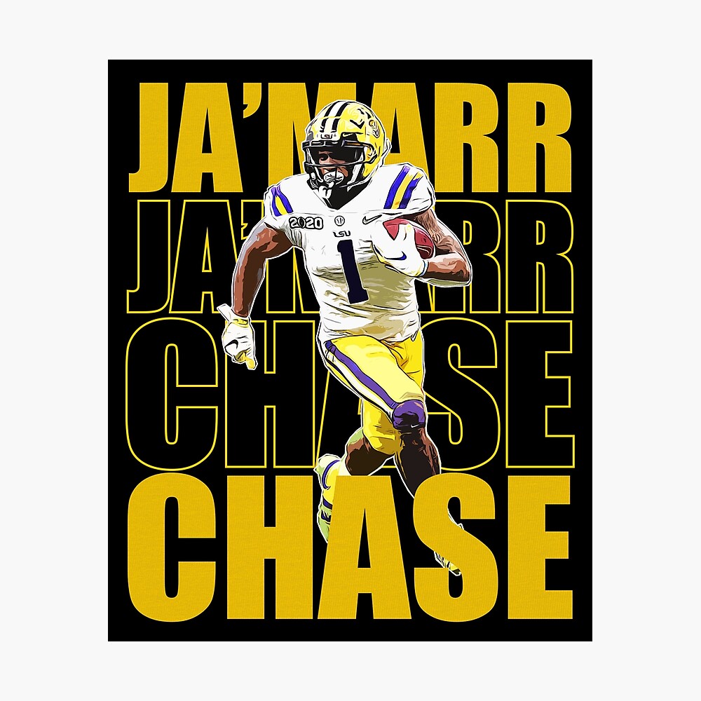 Ja';Marr Chase Football Poster American T-Shirt - Guineashirt Premium ™ LLC