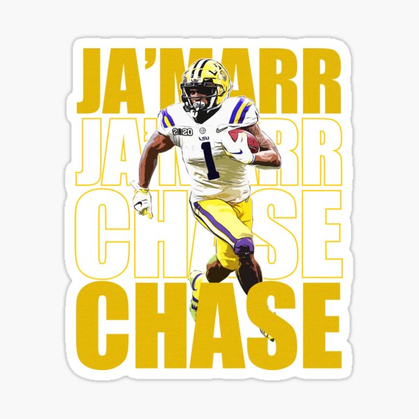 Ja'Marr Chase Back-To Sticker for Sale by RatTrapTees