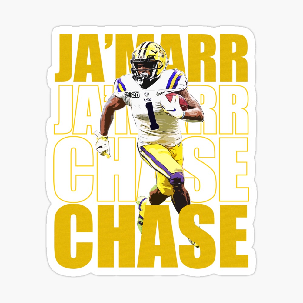 Ja';Marr Chase Football Poster American T-Shirt - Guineashirt Premium ™ LLC