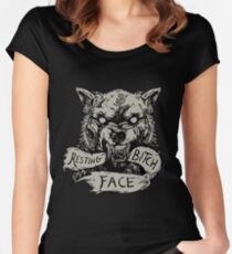 Resting Bitch Face Women's Fitted Scoop T-Shirt