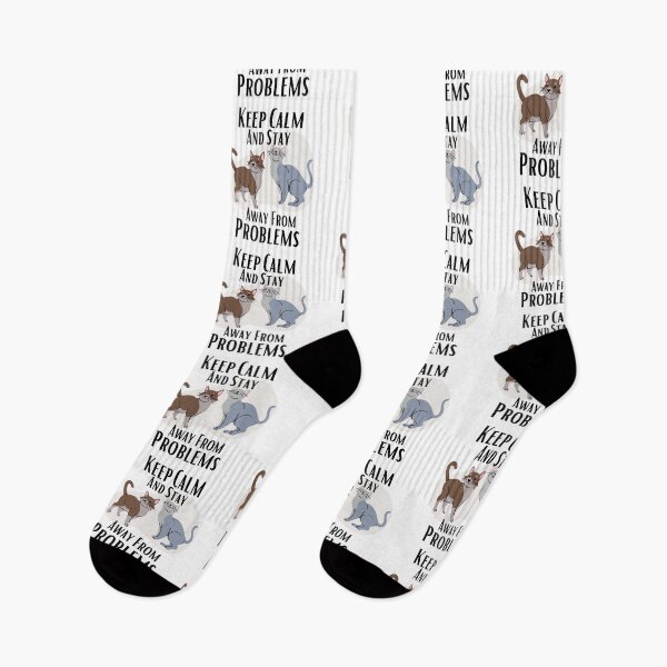 Item preview, Keep calm and stay away from problems cat | keep calm and stay away from problems designed and sold by Vicsdesignsart.