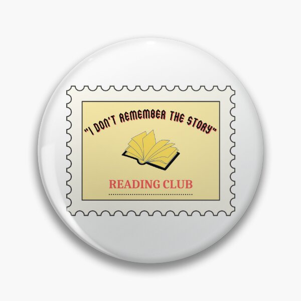 Item preview, “Don’t remember the story” reading club stamp, yellow/pink designed and sold by michelethesilva.