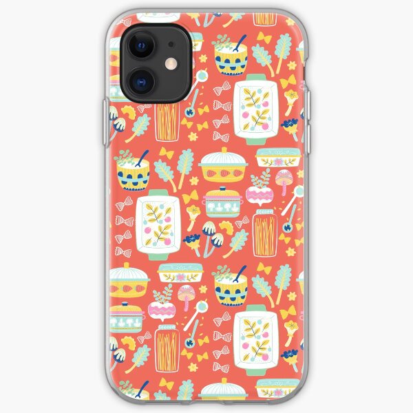 Vintage pasta maker pattern iPhone Soft Case