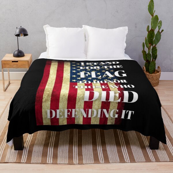 Item preview, I Stand For The Flag To Honor Those Who Died Defending It designed and sold by NerdGrrl.