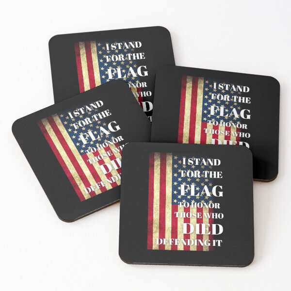 Item preview, I Stand For The Flag To Honor Those Who Died Defending It designed and sold by NerdGrrl.