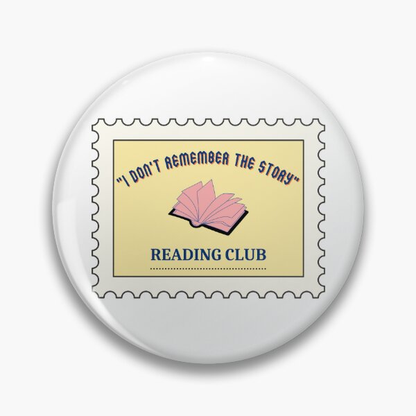 Item preview, “Don’t remember the story” reading club stamp, pink/blue designed and sold by michelethesilva.