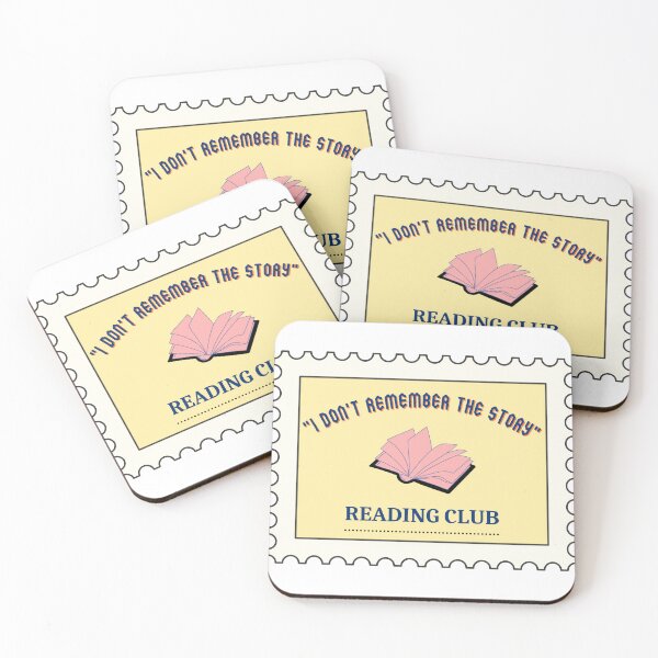 Item preview, “Don’t remember the story” reading club stamp, pink/blue designed and sold by michelethesilva.