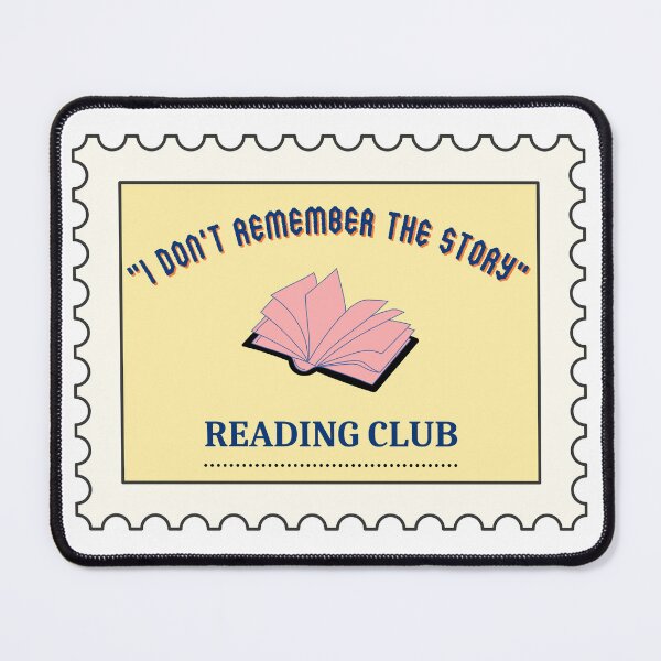 Item preview, “Don’t remember the story” reading club stamp, pink/blue designed and sold by michelethesilva.