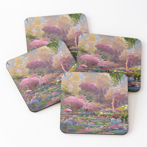 Item preview, Impressionism Landscape Painting of Modern Art - Painting of Botanical Garden designed and sold by CattlettArt.