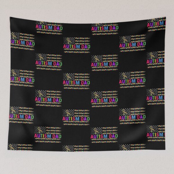 Item preview, Autism Dad American Flag designed and sold by SweetThreads79.