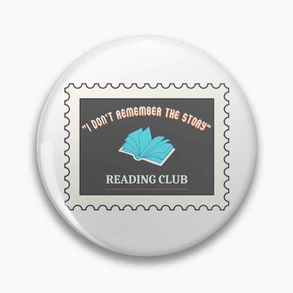 Item preview, “Don’t remember the story” reading club stamp, blue/gray designed and sold by michelethesilva.