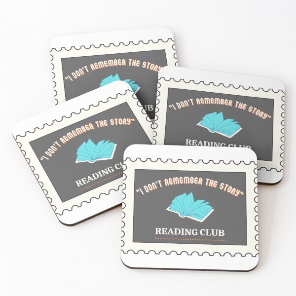 Item preview, “Don’t remember the story” reading club stamp, blue/gray designed and sold by michelethesilva.