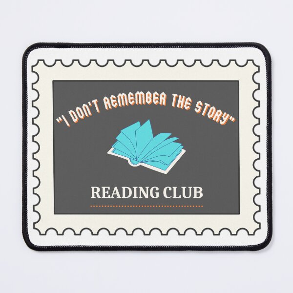 Item preview, “Don’t remember the story” reading club stamp, blue/gray designed and sold by michelethesilva.