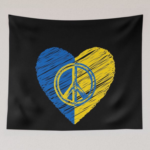 Item preview, Stand with Ukraine, Peace in Ukraine, Support for Ukraine, Ukraine Flag Colors designed and sold by tropicprince.