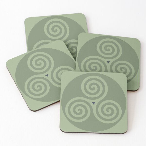 Item preview, Celtic Triskelion or Triple Spiral Sage Green designed and sold by Smart-Arts.