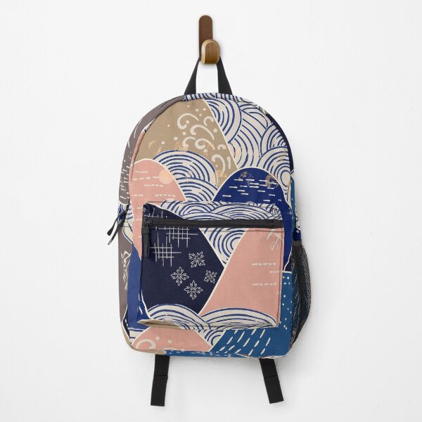 Item preview, Vintage Japanese Exquisite Mountain Blue Abstract Design Pattern  designed and sold by DEC02.