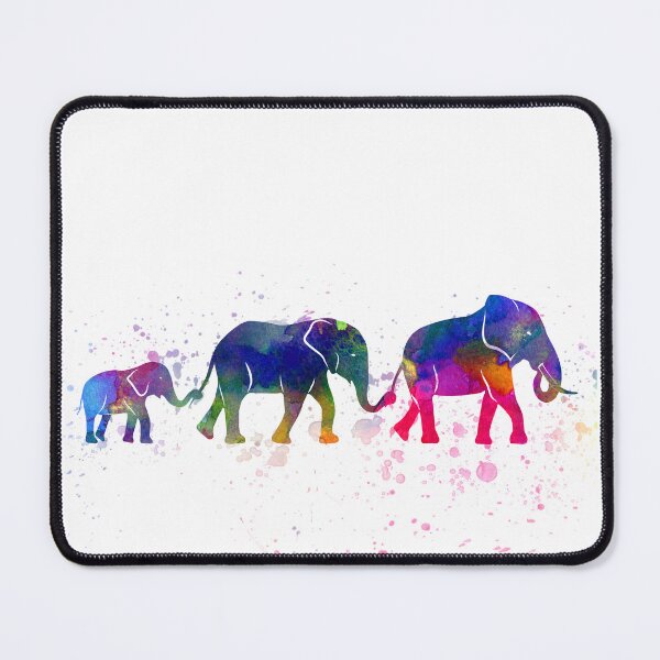 Item preview, Three Elephants Watercolo Print by Zouzounio Art designed and sold by zouzounioart.