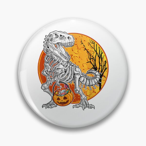 Item preview, Marvel Action Universe Prehistoric Earth Humor Funny Skeleton Dinosaur Trex Pumpkins Moon Boys Kids designed and sold by CharlesRetired.