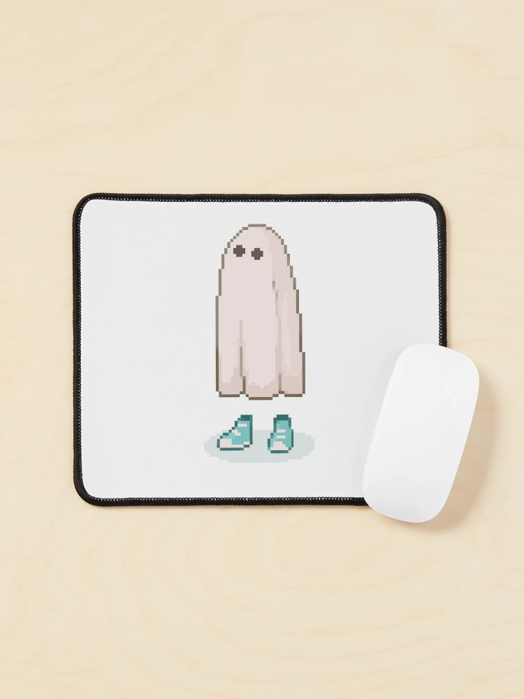 Thumbnail 1 of 5, Mouse Pad, pixel ghost designed and sold by Ritsuko-.