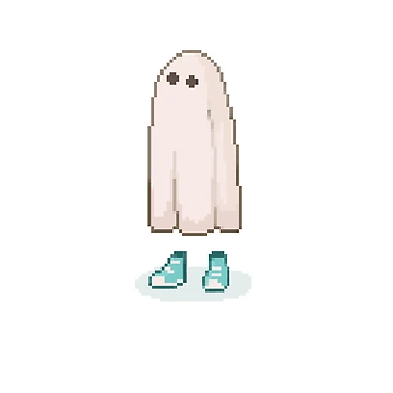 Artwork thumbnail, pixel ghost by Ritsuko-