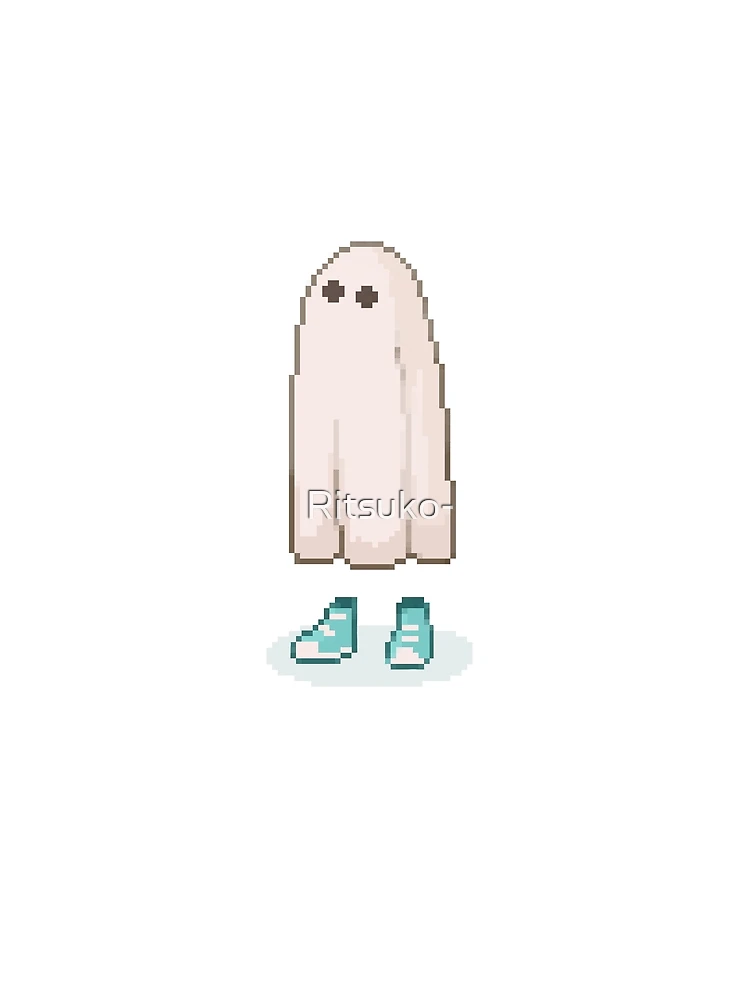 Thumbnail 3 of 3, Scarf, pixel ghost designed and sold by Ritsuko-.
