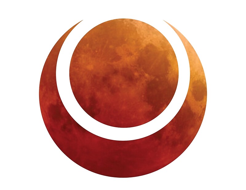  Blood Moon Symbol Posters By Luke Paccione Redbubble