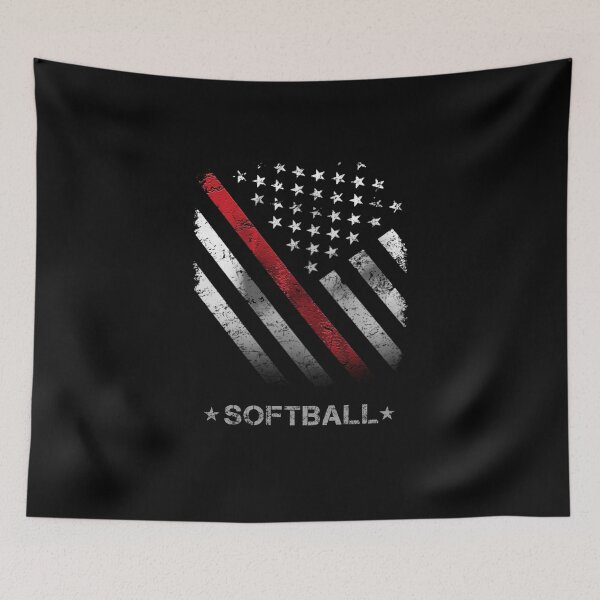Item preview, SOFTBALL FLAG AMERICAN designed and sold by Chapman88.