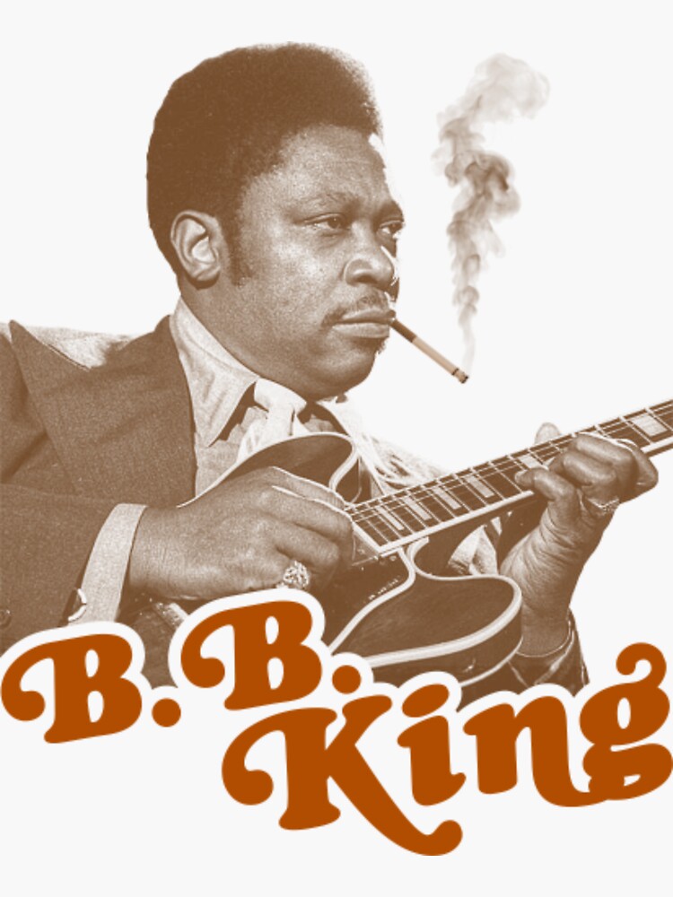 BB King Blues On Top Of Blues Album Cover Sticker