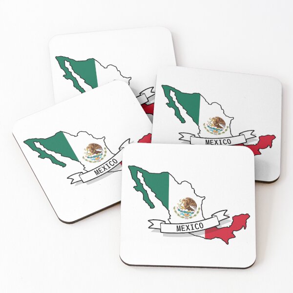 Item preview, Mexico Flag Map designed and sold by Koi-Art.