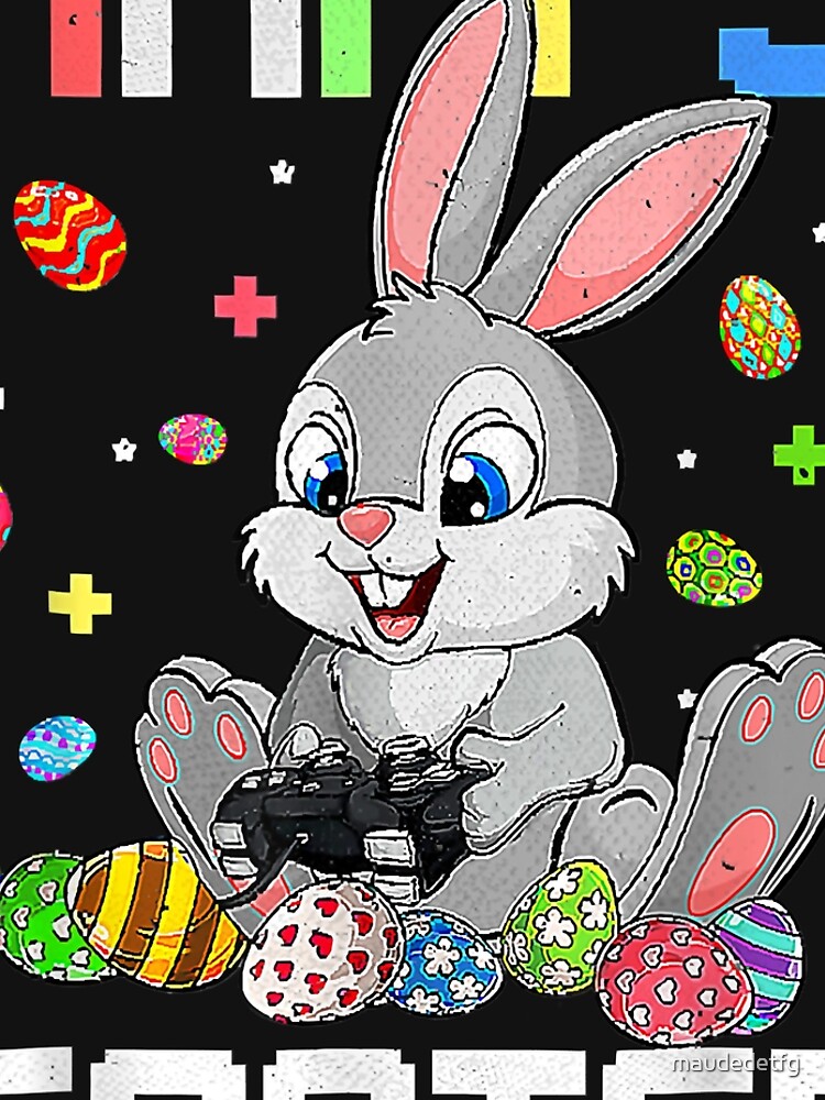 Disover Happy Easter Bunny Egg Video Game Boys Kids Men Easter Gamer Leggings