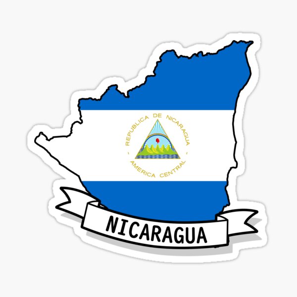 Item preview, Nicaragua Flag Map designed and sold by Koi-Art.