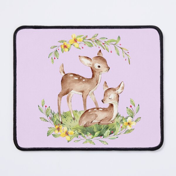 Item preview, Two deer Fawns and flowers designed and sold by LGMmugsdesign.