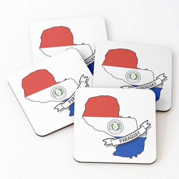 Item preview, Paraguay Flag Map designed and sold by Koi-Art.