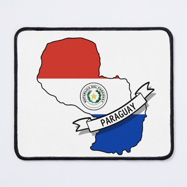 Item preview, Paraguay Flag Map designed and sold by Koi-Art.