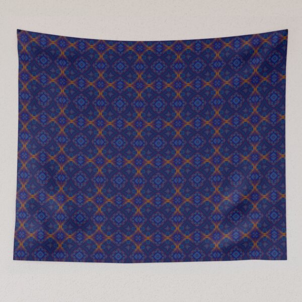 Item preview, African print Colorful blue, purple and orange colors.  designed and sold by NaniniDesigns.